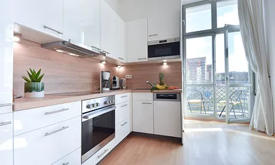 voll ausgestattete Küche