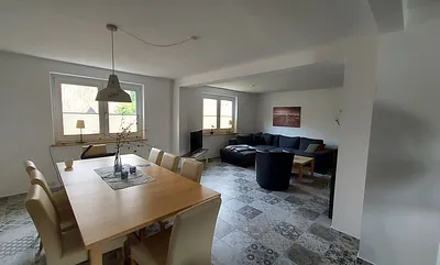 Blick zum Wohnbereich