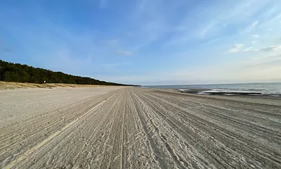 der breite Ostseestrand 