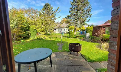 Blick über Terrasse