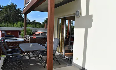 Eck-Balkon der Ferienwohnung "Moni"