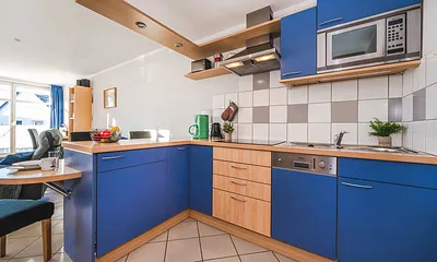 offene Küche mit Tresen