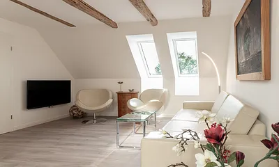 Wohnzimmer mit Kaminofen