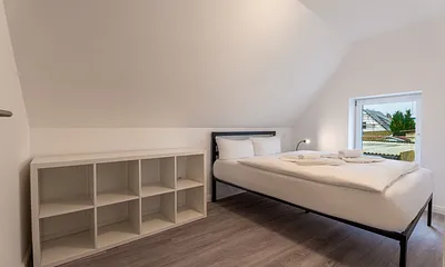 zweites Schlafzimmer mit Doppelbett