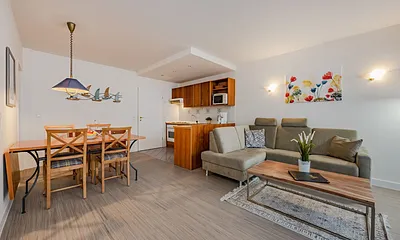 Wohnbereich mit offener Küchezeile