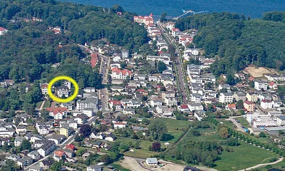 Lage der Parkresidenz Concordia im Ostseebad Sellin