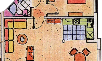 Grundriss der Wohnung 18