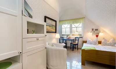 Der Blick ins feine Ferienzimmer.