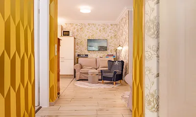 Blick in das Wohnzimmer. WLAN ist kostenfrei vorhanden.