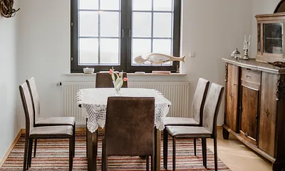 Essplatz im Wohnzimmer