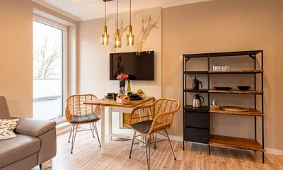 Der Blick zum Eßbereich.