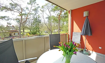 Balkon am Wohnzimmer