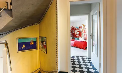 Blick vom Hausflur in die Ferienwohnung.