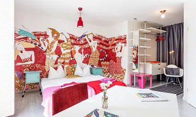 Das Bett kann als Doppelbett oder auf Wunsch als 2 separate Betten gestellt werden.