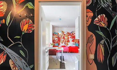 Die Tapete von Kathrin Grünke ist ein Unikat.