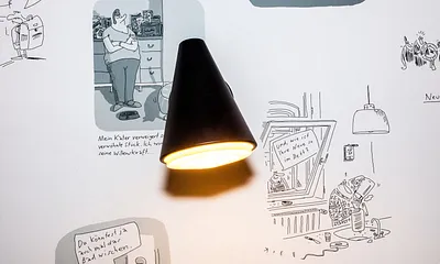 ... hat eine originale BECK-Cartoon-Tapete.