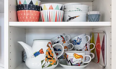 Schönes Geschirr der Keramikerin Kathrin Grünke versüßt den Start in den Tag ...