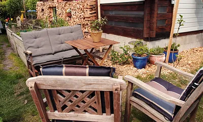 Sitzbereich im Garten