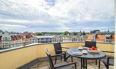 Balkon mit traumhaften Blick