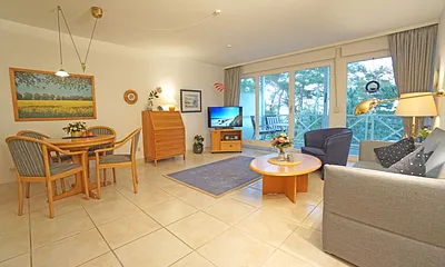 Wohnzimmer mit Schlafcouch