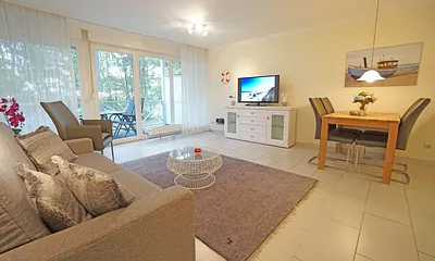 Wohnzimmer mit Schlafcouch