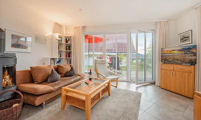 Wohnbereich mit Kaminofen