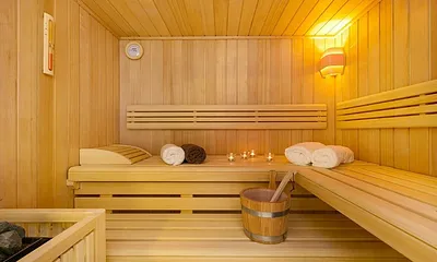 Finn-Sauna (Klafs) für max. 4 Personen (Kosten: 2€ pro Stunde)