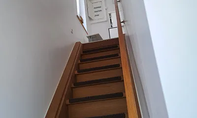 Treppe zur Ferienwohnung 