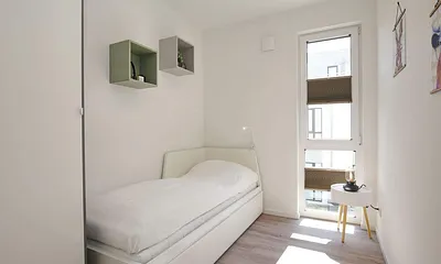 Schlafzimmer 2 (Bett zusammengeschoben)