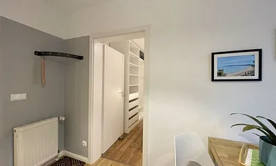 Blick ins Schlafzimmer