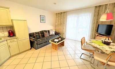 Wohnbereich mit Küchenzeile