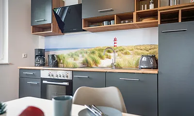 voll ausgestattete Küche