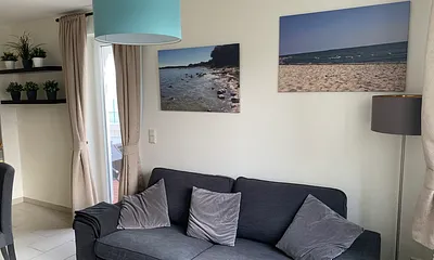 Blick in das Wohnzimmer