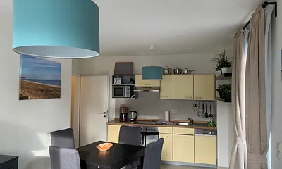 Moderne, strandnahe Ferienwohnung Villa Fernsicht, 3-Zimmer-Ferienwohnung (FeWo 5 Teil-Meerblick)