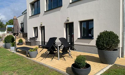 Blick auf die Terrasse