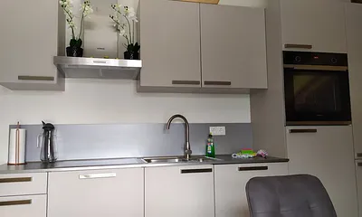 Blick auf die Küchenzeile