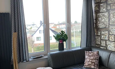Blick in das Wohnzimmer