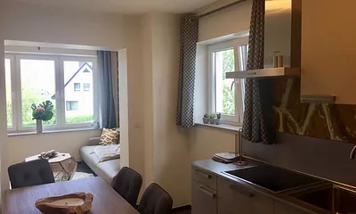 Blick in das Wohnzimmer