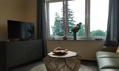 Blick in das Wohnzimmer