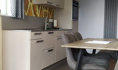 Blick auf die Küchenzeile