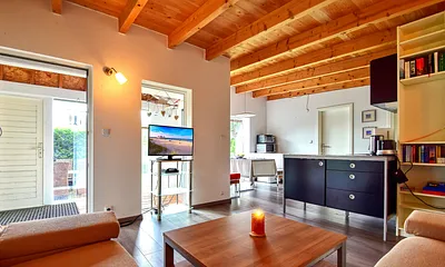 idyllisches Ferienhaus Strandhaus mit Terrasse, 3-Zimmer-Ferienhaus (Strandhaus)