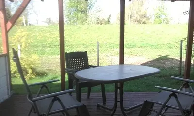 Blick auf den Radweg