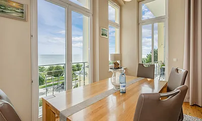 Wohnbereich mit Ostseeblick