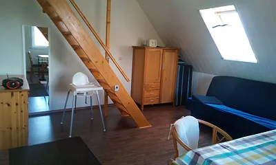 Wohnzimmer Treppe ins Schlafzimmer