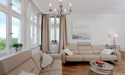 Wohnzimmer mit Meerblick