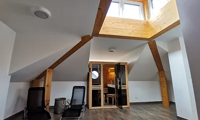 Gemeinschaftssauna im Dachgeschoss