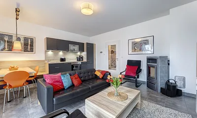 Wohnbereich mit Küchenzeile