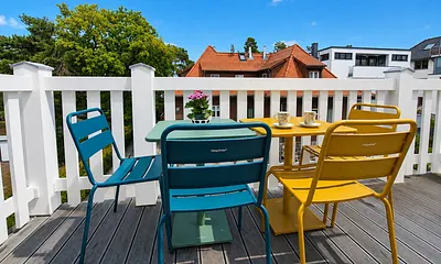 Balkon – perfekt, um die frische Ostseebrise zu genießen