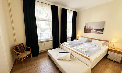Schlafzimmer mit Verdunklung