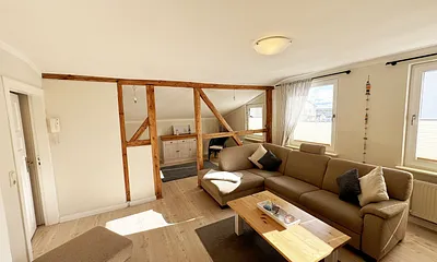 Wohnbereich mit Fachwerk